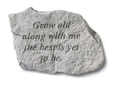 Grow Old Along Inspirational Garden Stone - XoticBrands Home Decor