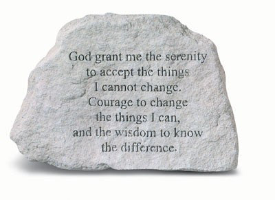 God Grant Me Inspirational Garden Stone - XoticBrands Home Decor