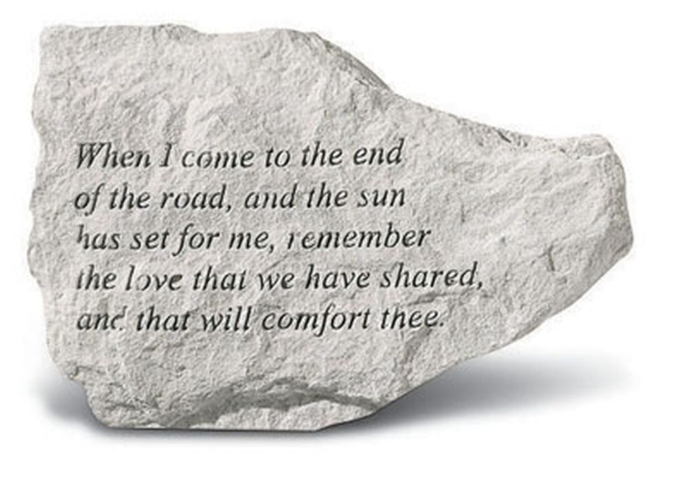 When I Come To The End Of The Road... Inspirational Garden Stone - XoticBrands Home Decor