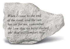 When I Come To The End Of The Road... Inspirational Garden Stone - XoticBrands Home Decor