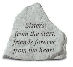 Sisters From The Start, Friends... Inspirational Garden Stone - XoticBrands Home Decor