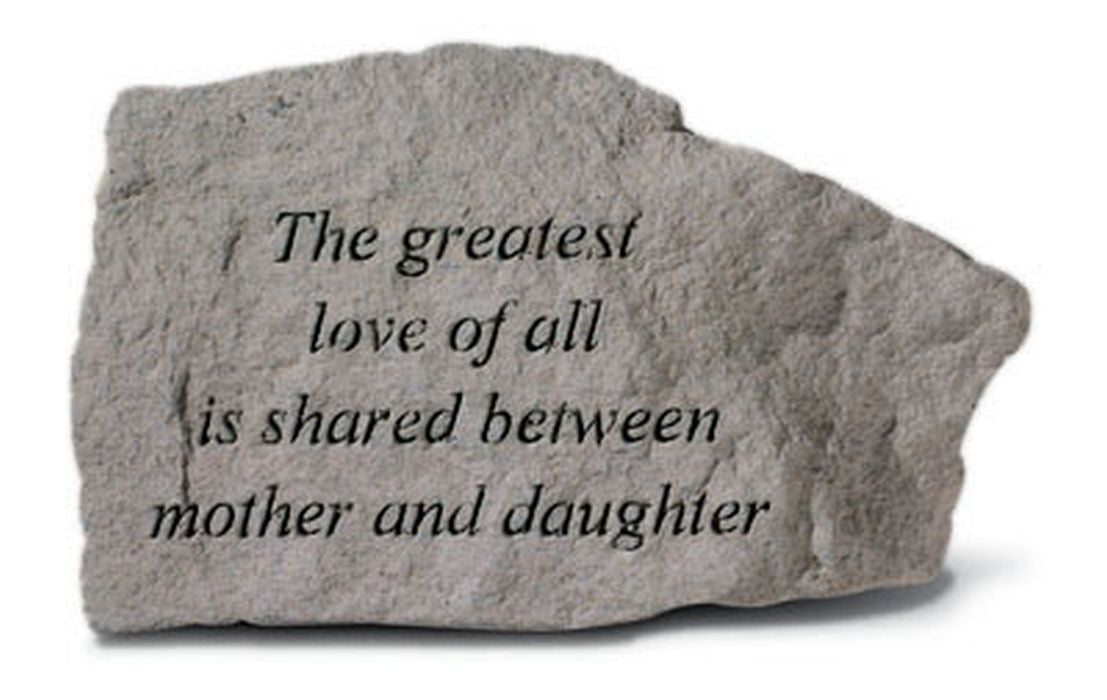 The Greatest Love Of All Is Shared... Memorial Garden Stone - XoticBrands Home Decor