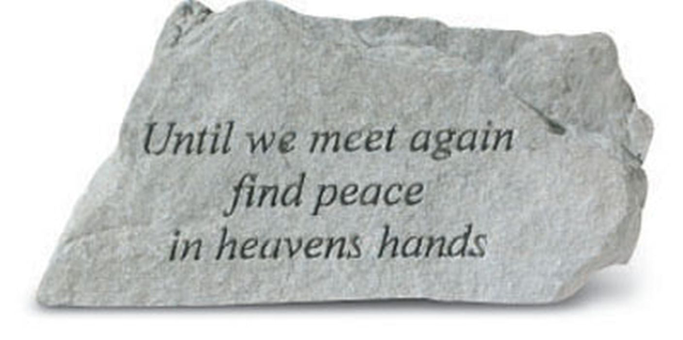 Until We Meet Again... Inspirational Garden Stone - XoticBrands Home Decor