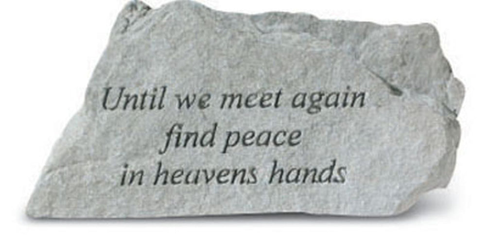 Until We Meet Again... Inspirational Garden Stone - XoticBrands Home Decor