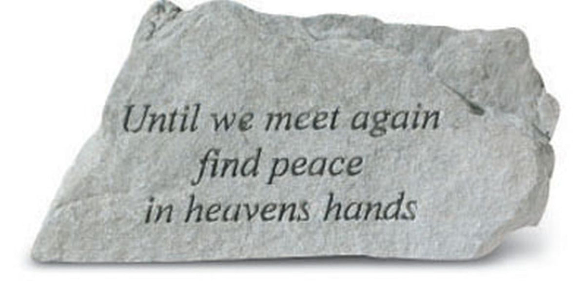 Until We Meet Again... Inspirational Garden Stone - XoticBrands Home Decor