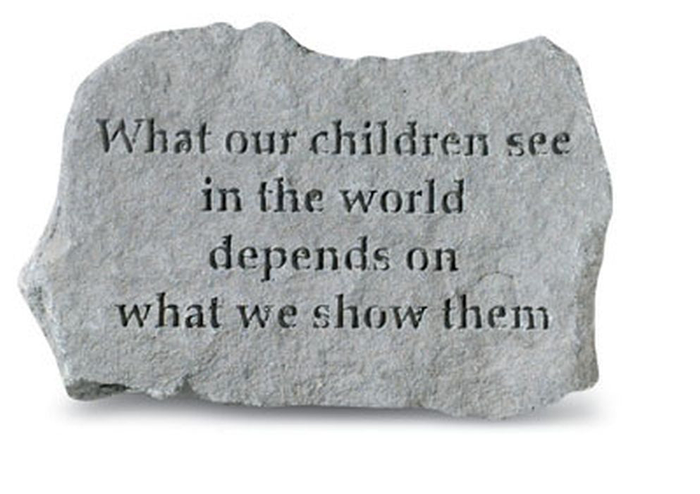 What Our Children See In... Memorial Garden Stone - XoticBrands Home Decor