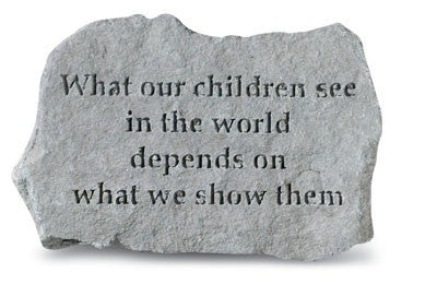 What Our Children See In... Inspirational Garden Stone - XoticBrands Home Decor
