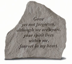 Gone Yet Not Forgotten... Inspirational Garden Stone - XoticBrands Home Decor