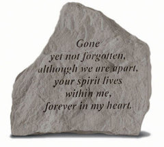 Gone Yet Not Forgotten... Memorial Pet Stone - XoticBrands Home Decor