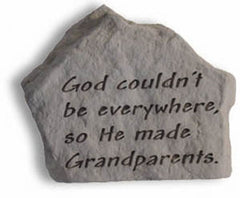 God Couldn'T Be Everywhere... Memorial Garden Stone - XoticBrands Home Decor
