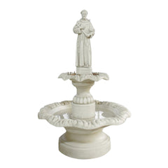 Saint Francis Double Fountain -  Spring & Summer Scultpure - XoticBrands Home Decor