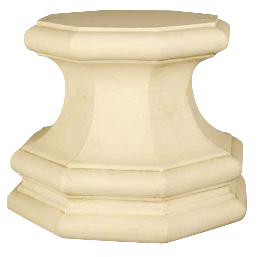 Eight Sided Base 16 - Architectural   Small Pedestals -18"H - XoticBrands Home Decor
