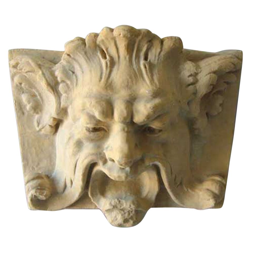 Greenman Frank Plauque 11 - Architectural   Friezes,Traceries & Tiles - XoticBrands Home Decor