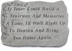 Shamrock - If Tears Could Build... Memorial Garden Stone - XoticBrands Home Decor