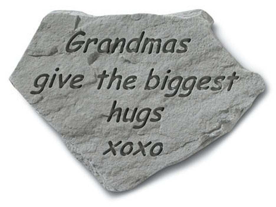 Grandmas Give The Biggest Hugs Memorial Garden Stone - XoticBrands Home Decor