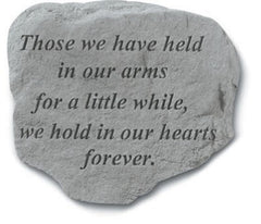 Those We Have Held In Our Arms... Memorial Pet Stone - XoticBrands Home Decor