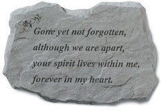 Gone Yet Not Forgotten Memorial Garden Stone - XoticBrands Home Decor