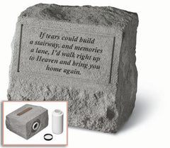 Headstone - If Tears Could Build... Memorial Garden Stone - XoticBrands Home Decor