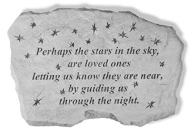  Perhaps the stars in the sky… Memorial Garden Stone Décor, Memorial & Inspirational, Kayberry, XoticBrands Home Decor