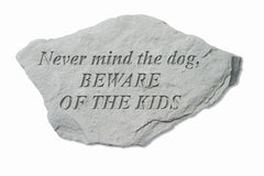 Never Mind The Dog, Beware... Memorial Pet Stone - XoticBrands Home Decor