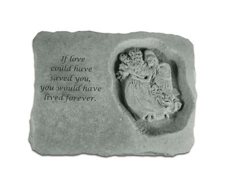 If Love Could Have Saved You W/Angel... Memorial Garden Stone - XoticBrands Home Decor