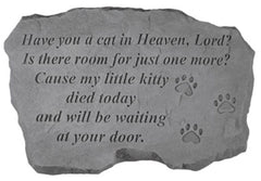 Have You A Cat In Heaven, Lord?... Memorial Garden Stone - XoticBrands Home Decor