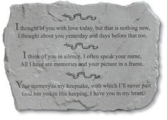 I Thought Of You With Love Today... Memorial Pet Stone - XoticBrands Home Decor