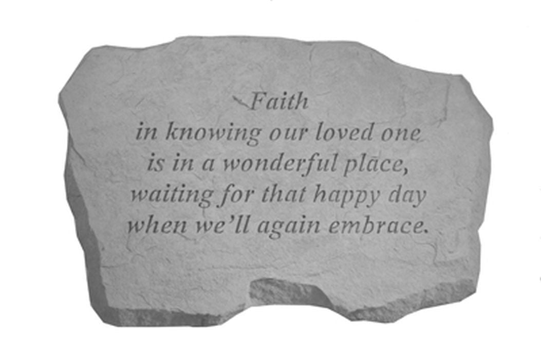 Faith Is Knowing... Memorial Garden Stone - XoticBrands Home Decor