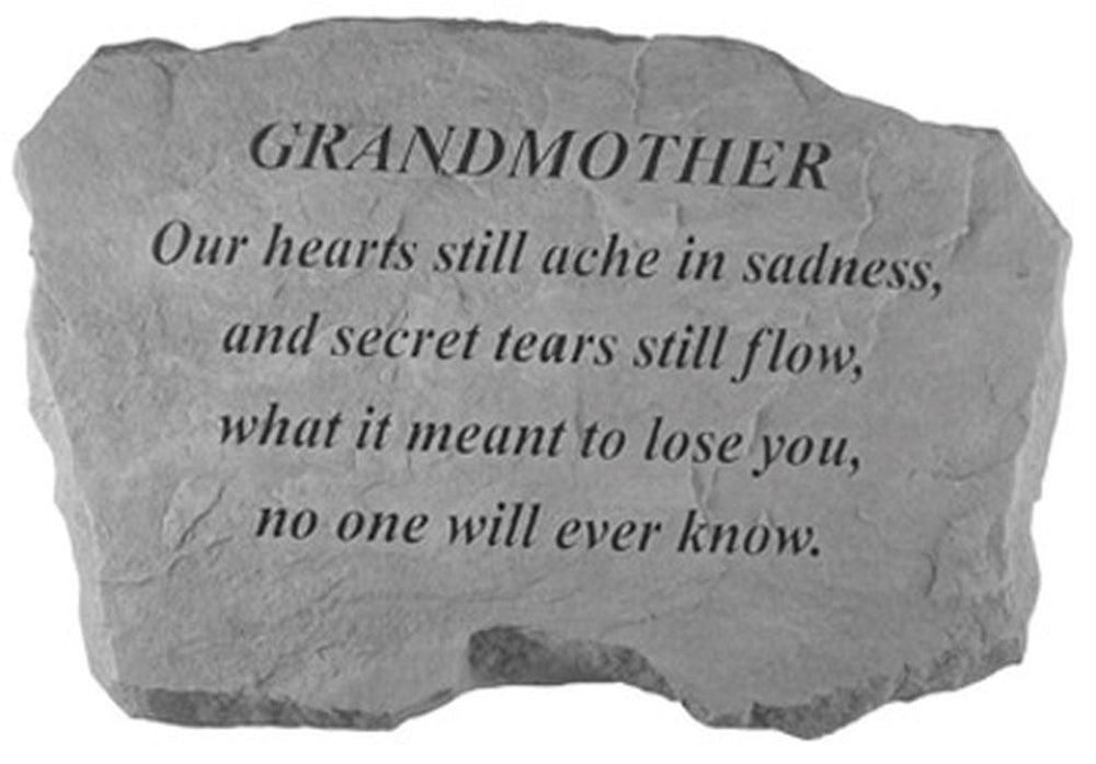Grandmother- Our Hearts Still Ache... Memorial Garden Stone - XoticBrands Home Decor
