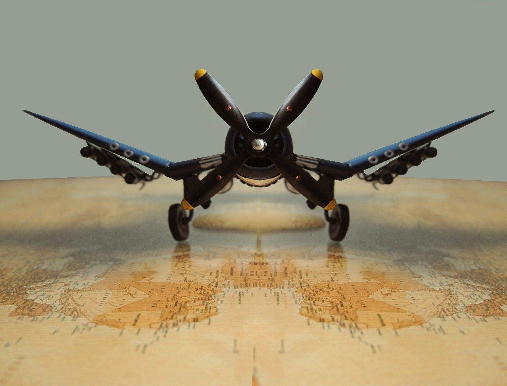  1944 F4U Corsair 1:31, Home furniture and decor, Old Modern Handicrafts, XoticBrands Home Decor