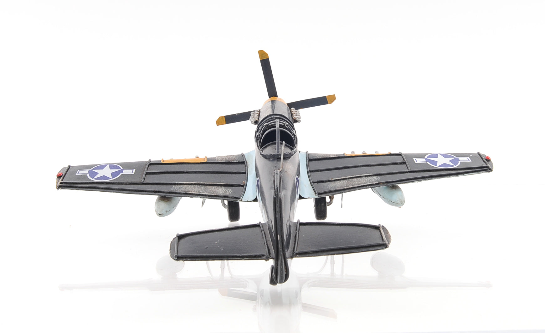  1943 Grey Mustang P51 1:40 Fighter Bomber Iron Aviation Model, Home furniture and decor, Old Modern Handicrafts, XoticBrands Home Decor