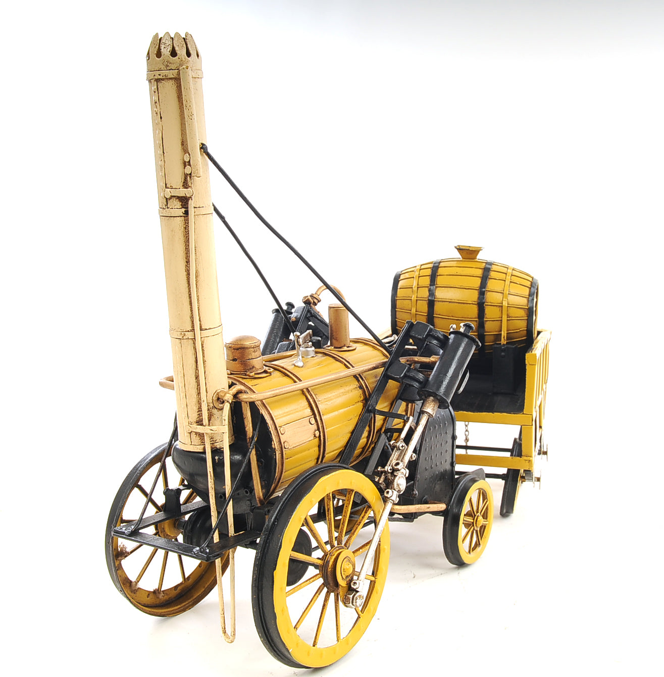  1829 Yellow Stephenson Rocket Steam Locomotive, Home furniture and decor, Old Modern Handicrafts, XoticBrands Home Decor