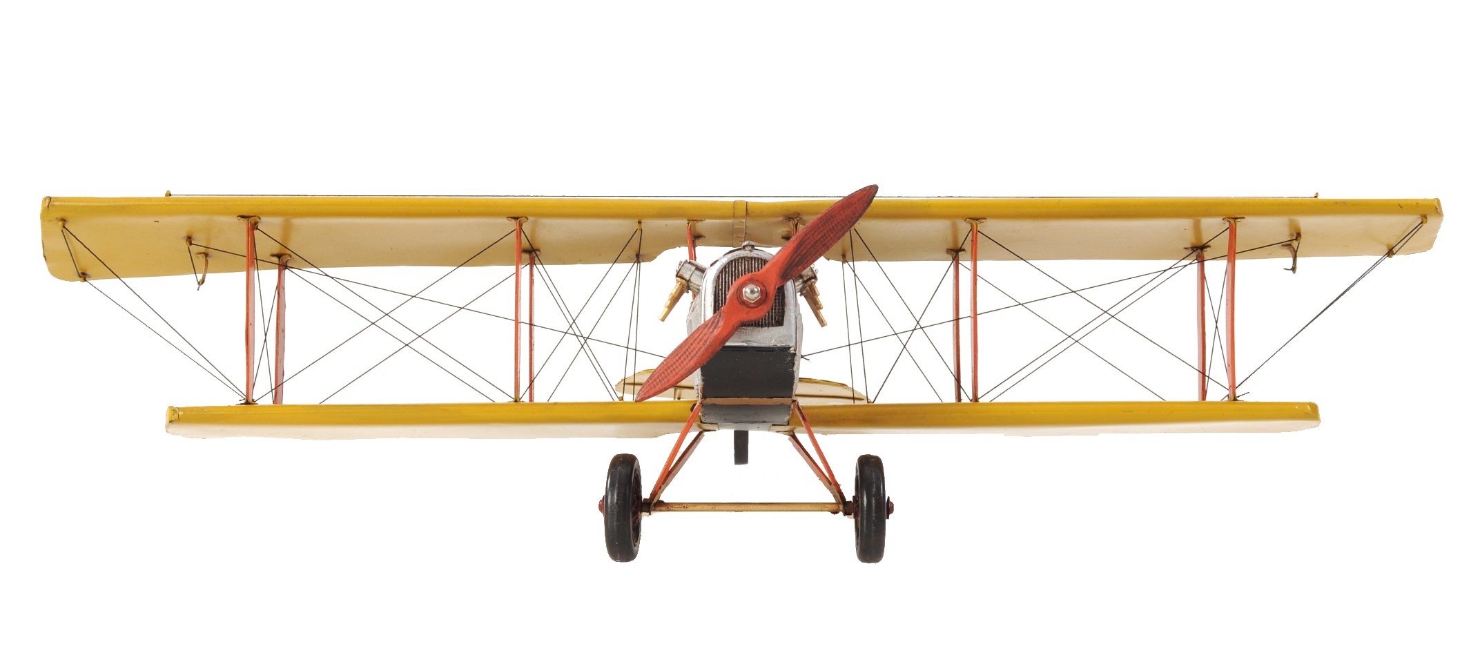  Yellow Curtis Jenny Plane 1:18 Iron Aviation Model, Home furniture and decor, Old Modern Handicrafts, XoticBrands Home Decor