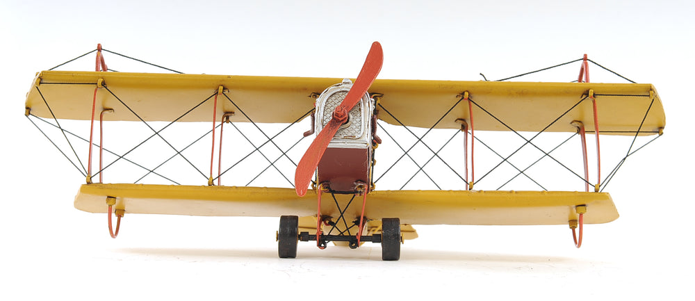  1918 Yellow Curtiss JN-4 1:24 Classic Iron Model, Home furniture and decor, Old Modern Handicrafts, XoticBrands Home Decor