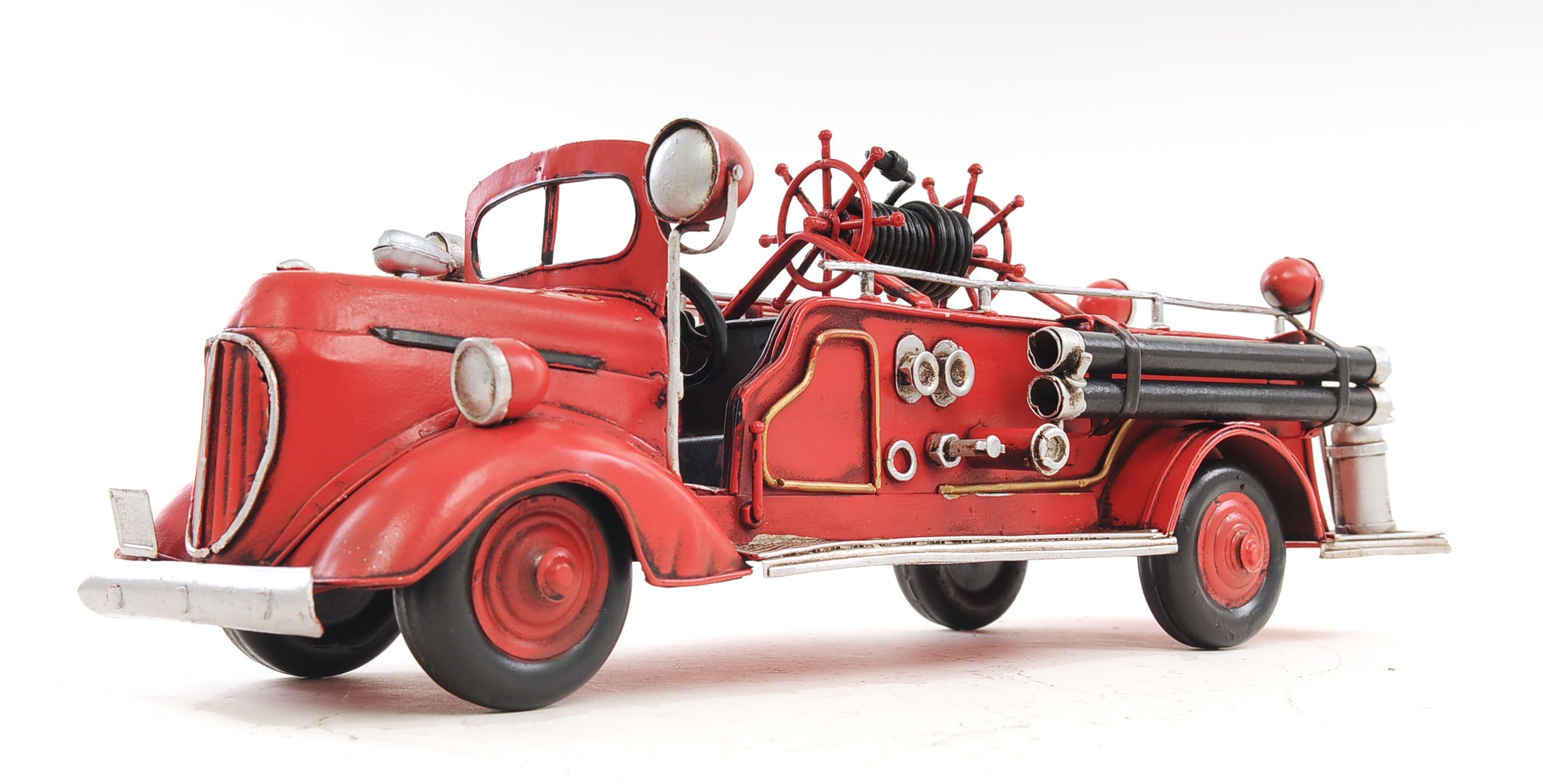  1938 Red Fire Engine Ford 1:40 Iron Vintage Model, Home furniture and decor, Old Modern Handicrafts, XoticBrands Home Decor