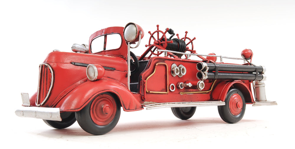  1938 Red Fire Engine Ford 1:40 Iron Vintage Model, Home furniture and decor, Old Modern Handicrafts, XoticBrands Home Decor
