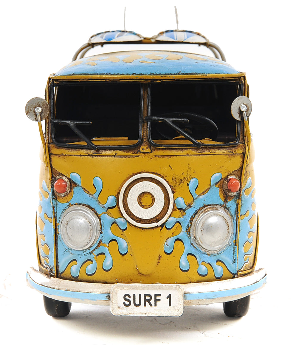  1967 Volkswagen Deluxe Bus 1:18 Iron Vintage Model, Home furniture and decor, Old Modern Handicrafts, XoticBrands Home Decor
