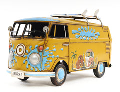  1967 Volkswagen Deluxe Bus 1:18 Iron Vintage Model, Home furniture and decor, Old Modern Handicrafts, XoticBrands Home Decor