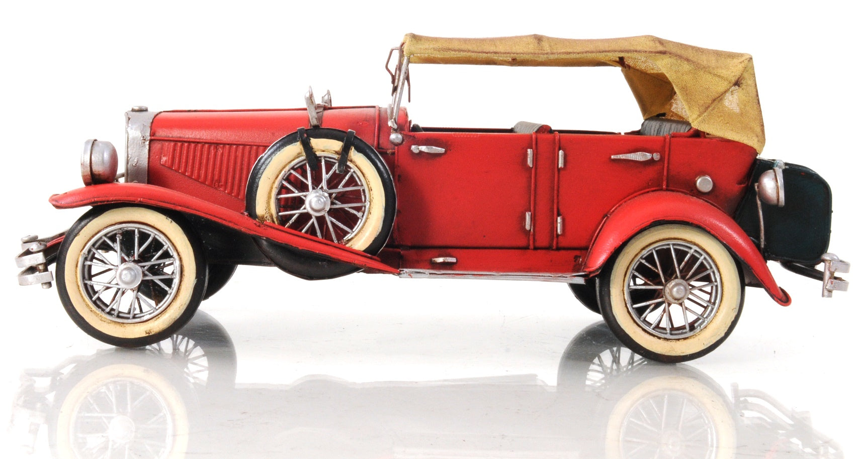  1933 Red Duesenberg J 1:12 Iron Vintage Model, Home furniture and decor, Old Modern Handicrafts, XoticBrands Home Decor