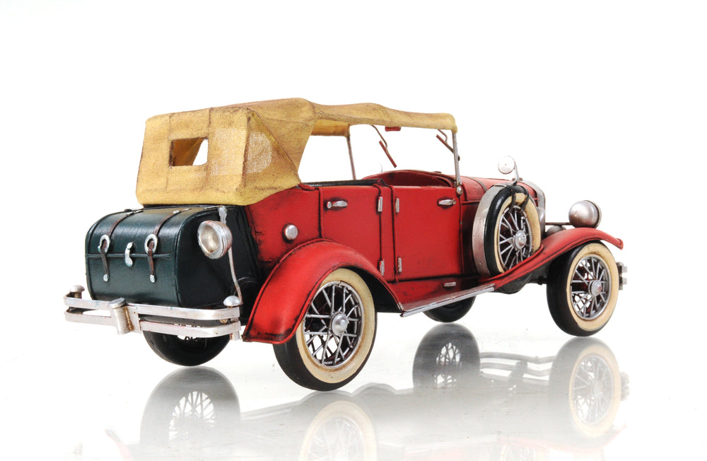  1933 Red Duesenberg J 1:12 Iron Vintage Model, Home furniture and decor, Old Modern Handicrafts, XoticBrands Home Decor