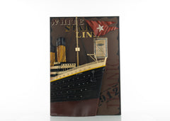  Titanic Front Bow 3D Painting Iron Vintage Model, Home furniture and decor, Old Modern Handicrafts, XoticBrands Home Decor
