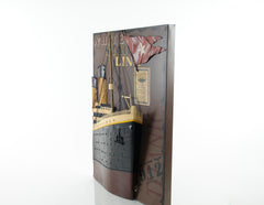  Titanic Front Bow 3D Painting Iron Vintage Model, Home furniture and decor, Old Modern Handicrafts, XoticBrands Home Decor