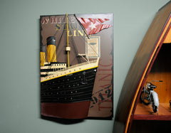  Titanic Front Bow 3D Painting Iron Vintage Model, Home furniture and decor, Old Modern Handicrafts, XoticBrands Home Decor