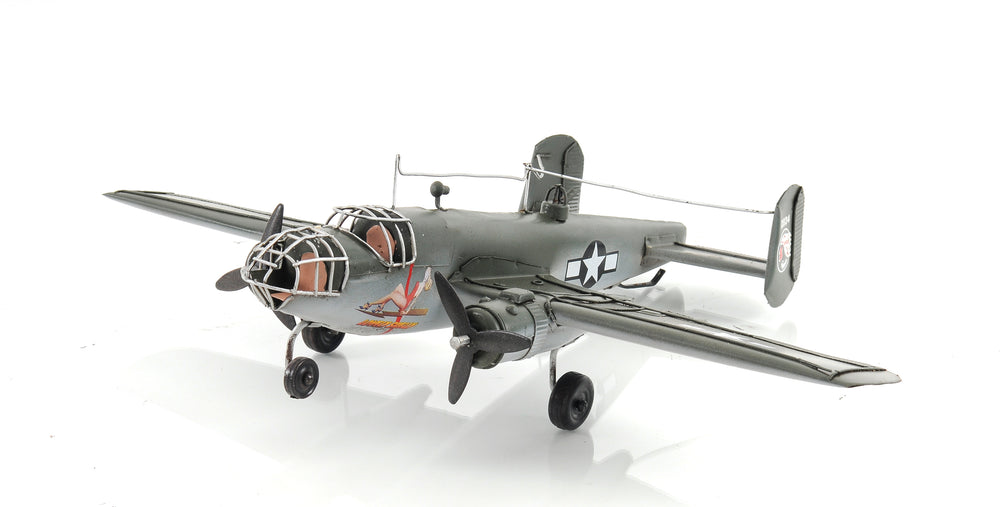  B-25 Mitchell Bomber Iron Vintage Model, Home furniture and decor, Old Modern Handicrafts, XoticBrands Home Decor