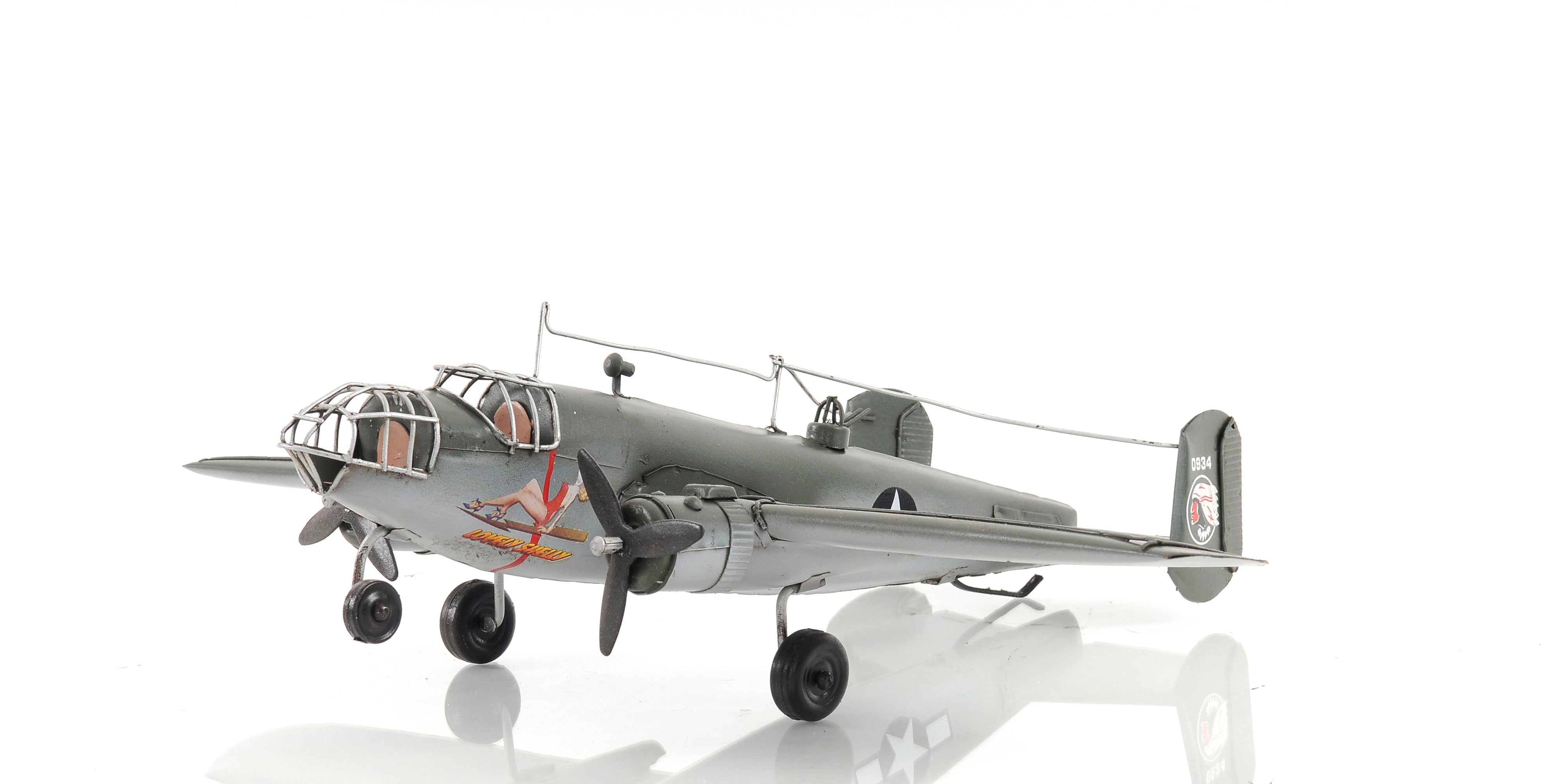  B-25 Mitchell Bomber Iron Vintage Model, Home furniture and decor, Old Modern Handicrafts, XoticBrands Home Decor
