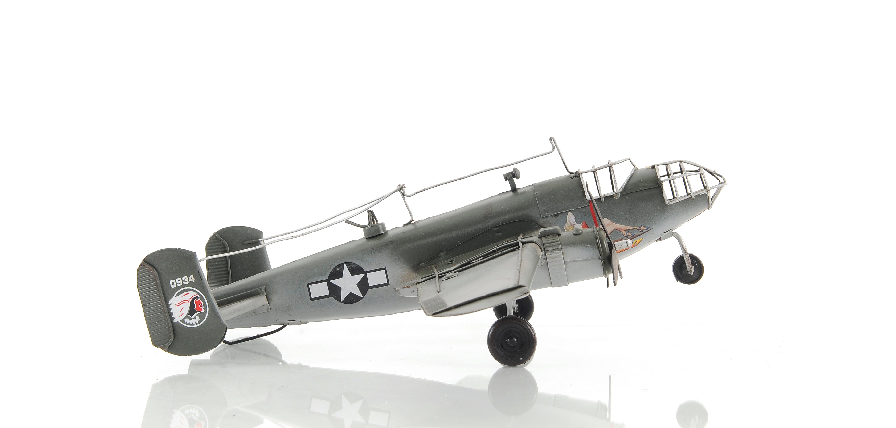  B-25 Mitchell Bomber Iron Vintage Model, Home furniture and decor, Old Modern Handicrafts, XoticBrands Home Decor