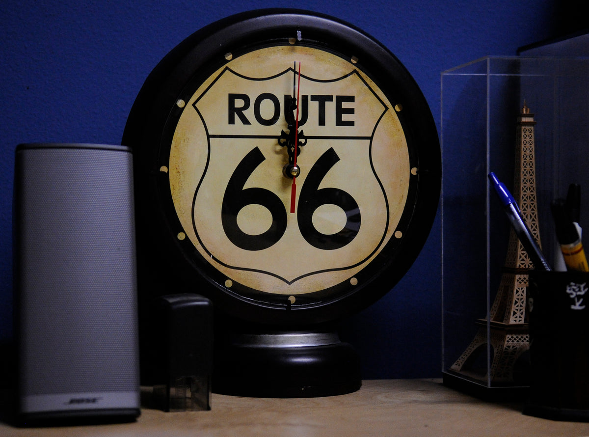  Black Gasoline 66 Gas Pump Clock Iron Vintage Model, Home furniture and decor, Old Modern Handicrafts, XoticBrands Home Decor