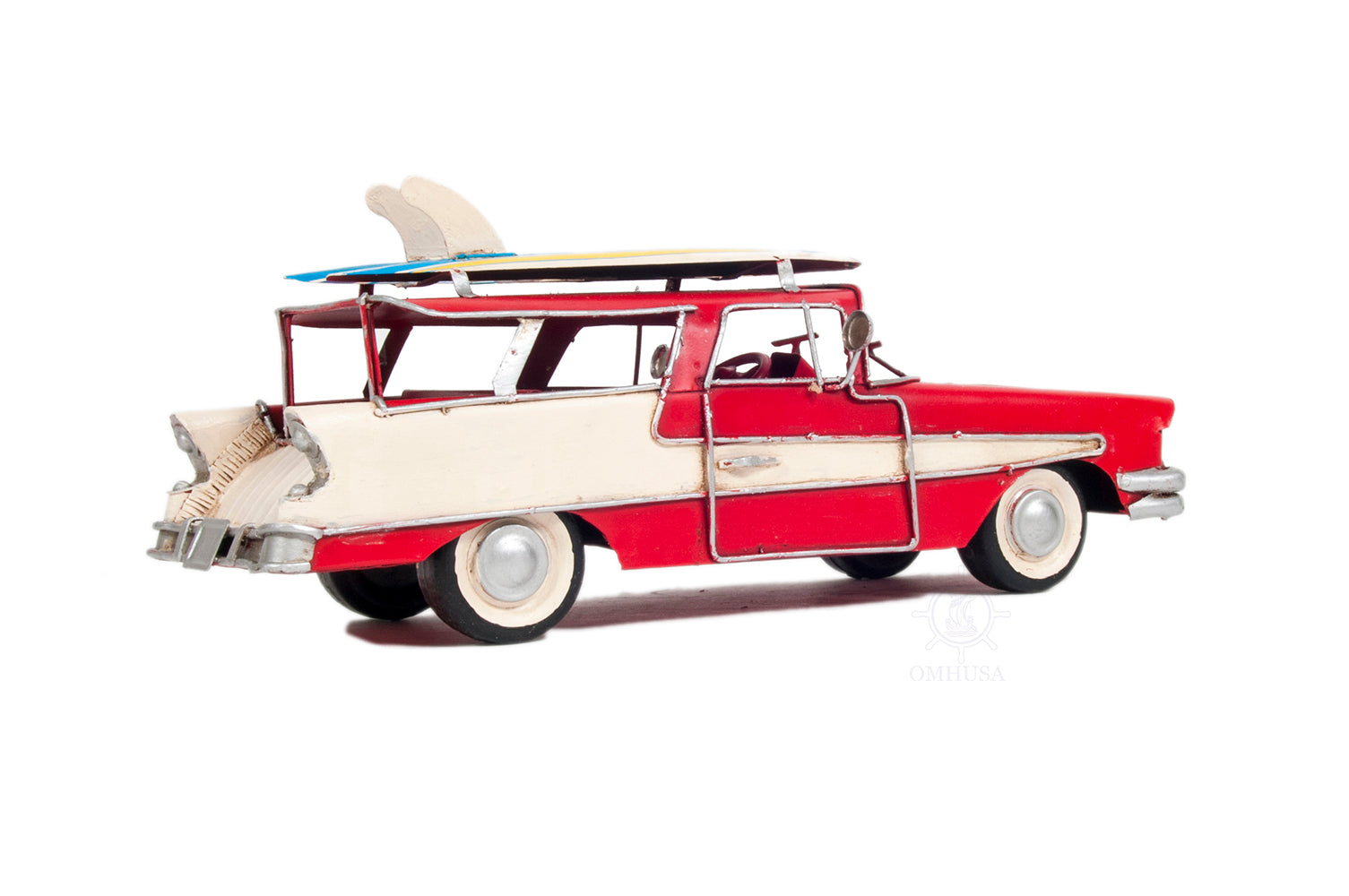  1957 Ford Country Squire Station Wagon Red, Home furniture and dÃ©cor, OLD MODERN HANDICRAFTS, XoticBrands Home Decor