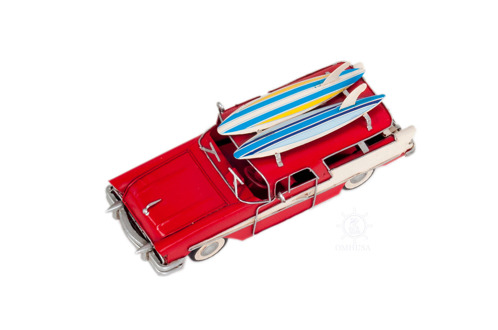  1957 Ford Country Squire Station Wagon Red, Home furniture and dÃ©cor, OLD MODERN HANDICRAFTS, XoticBrands Home Decor