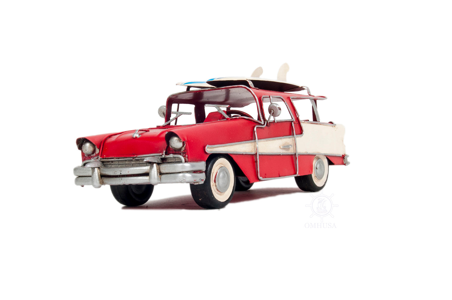  1957 Ford Country Squire Station Wagon Red, Home furniture and dÃ©cor, OLD MODERN HANDICRAFTS, XoticBrands Home Decor